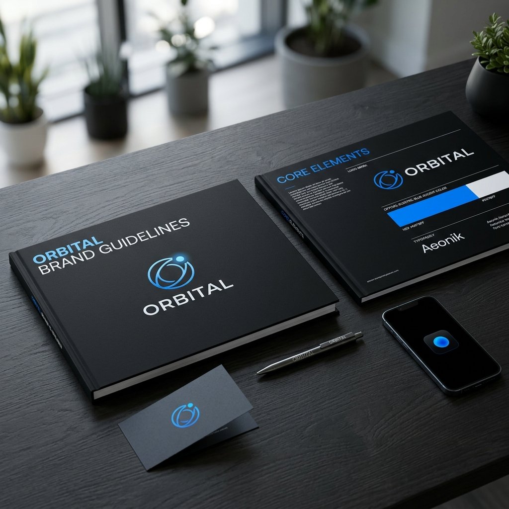 TechBee design office desk, mockup books